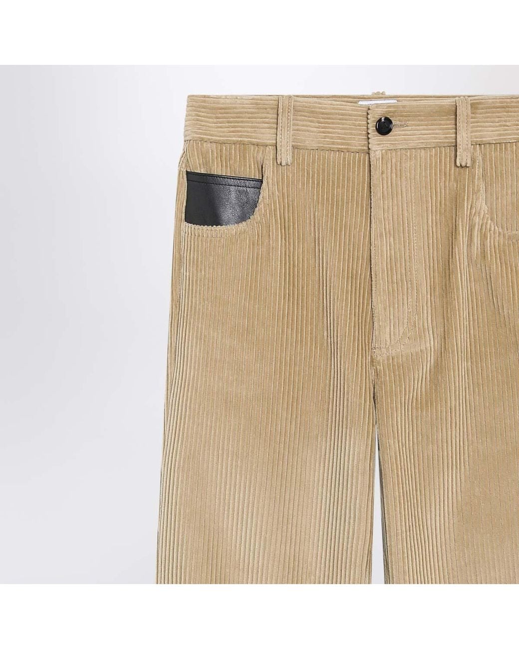 Bottega Veneta Natural Corduroy Trousers