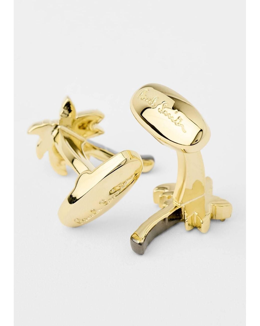 Paul Smith Metallic Palm Tree Cufflinks for men