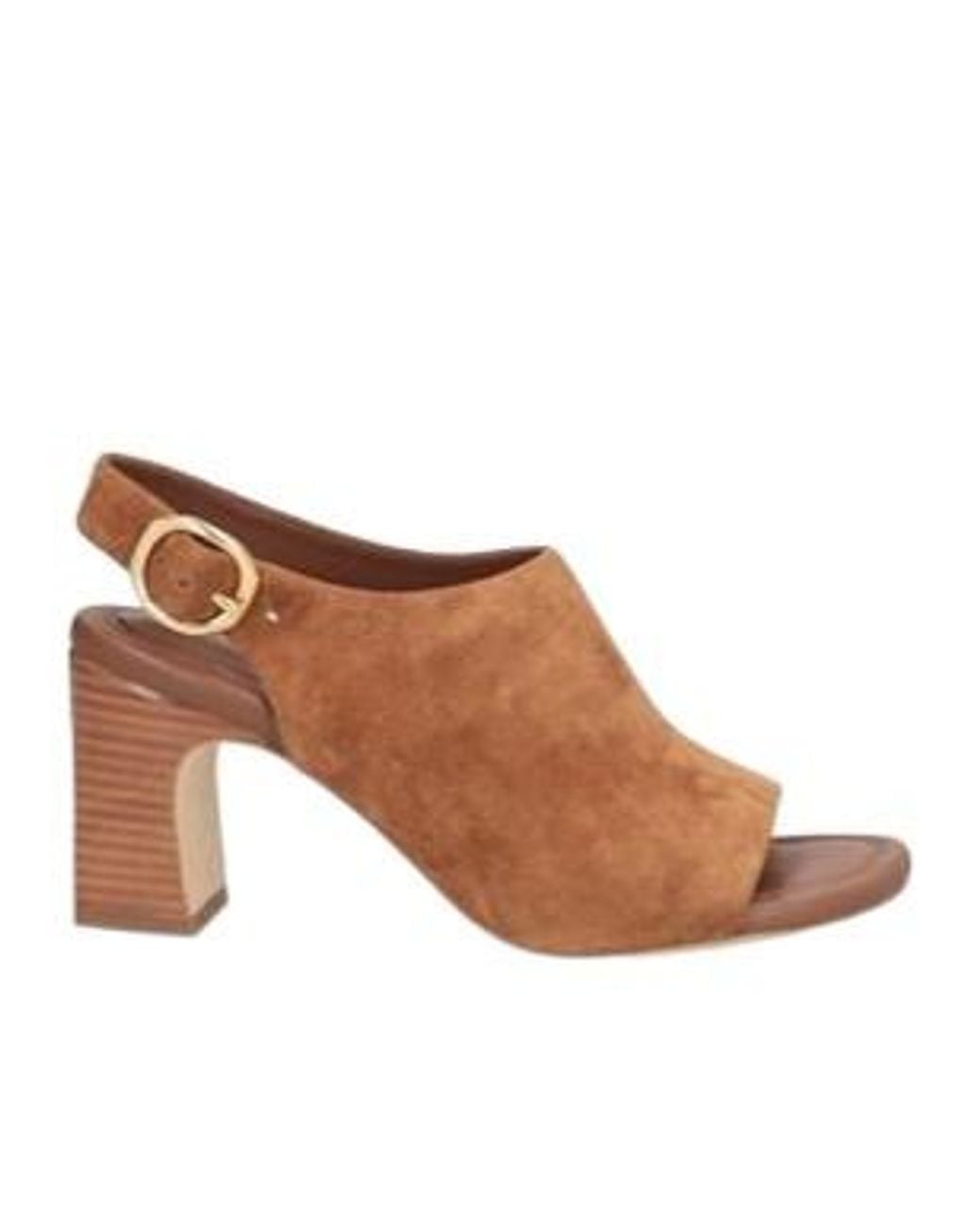 Rag & Bone Brown Round-Toe Block-Heel Sandals