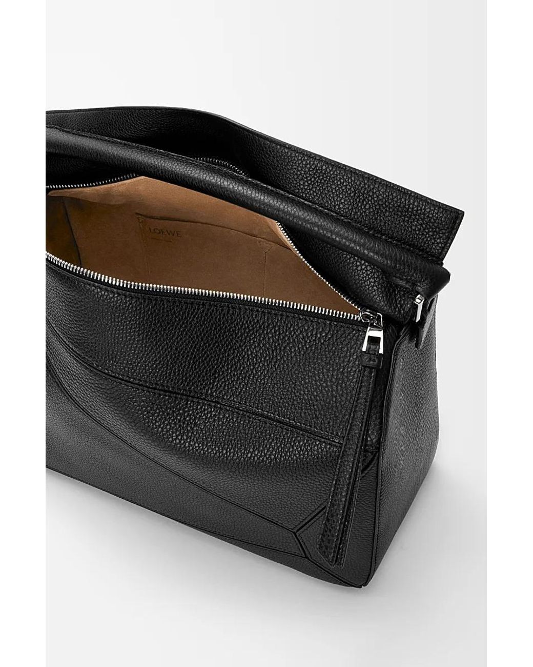 Loewe Black Large Puzzle Bag for men