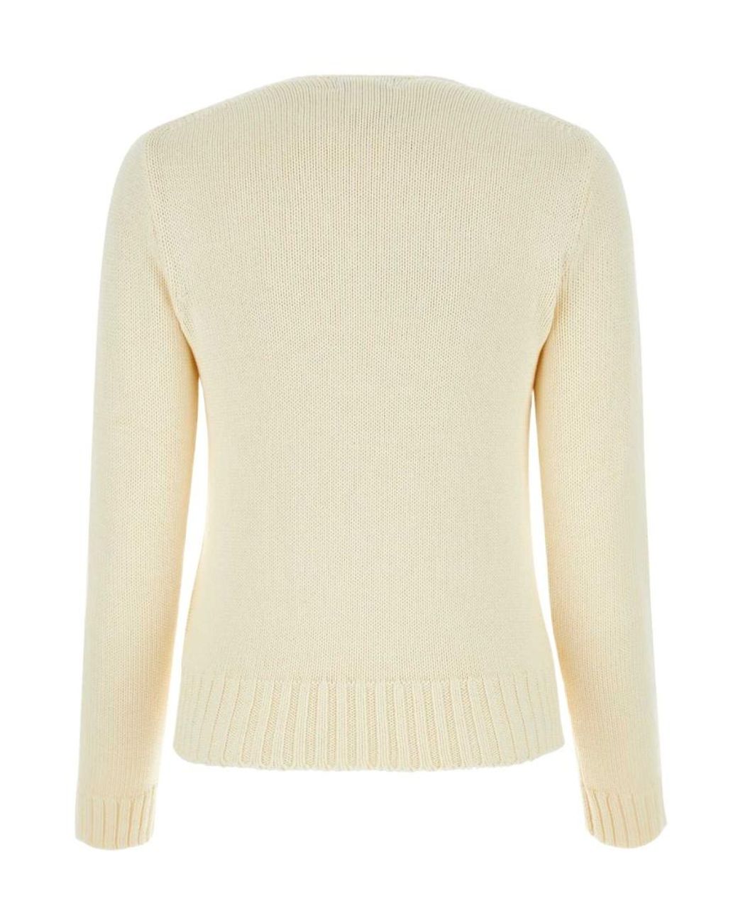 Polo Ralph Lauren White Flag Intarsia Crewneck Jumper