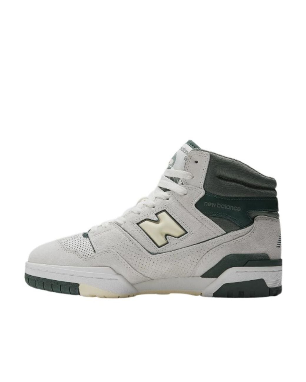 New Balance Gray 650 High-Top Lace-Up Sneakers for men