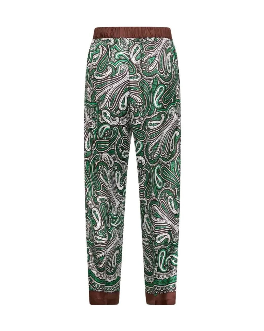 P.A.R.O.S.H. Green P.A.R.O..H. Printed Trousers