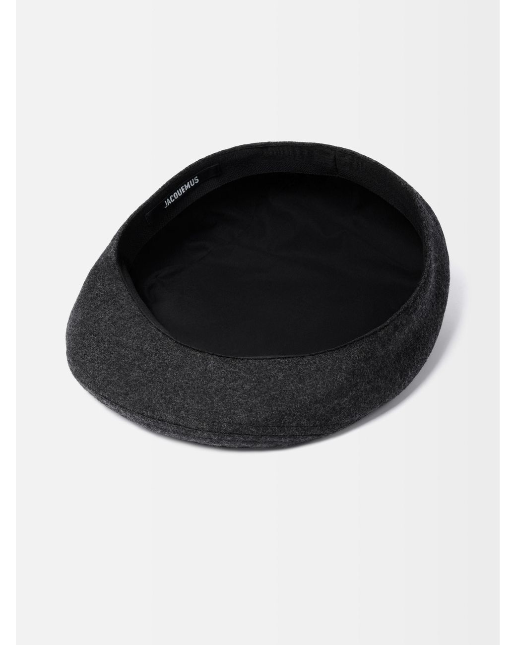 Jacquemus Black The Valérie Logo Embroidered Beret for men