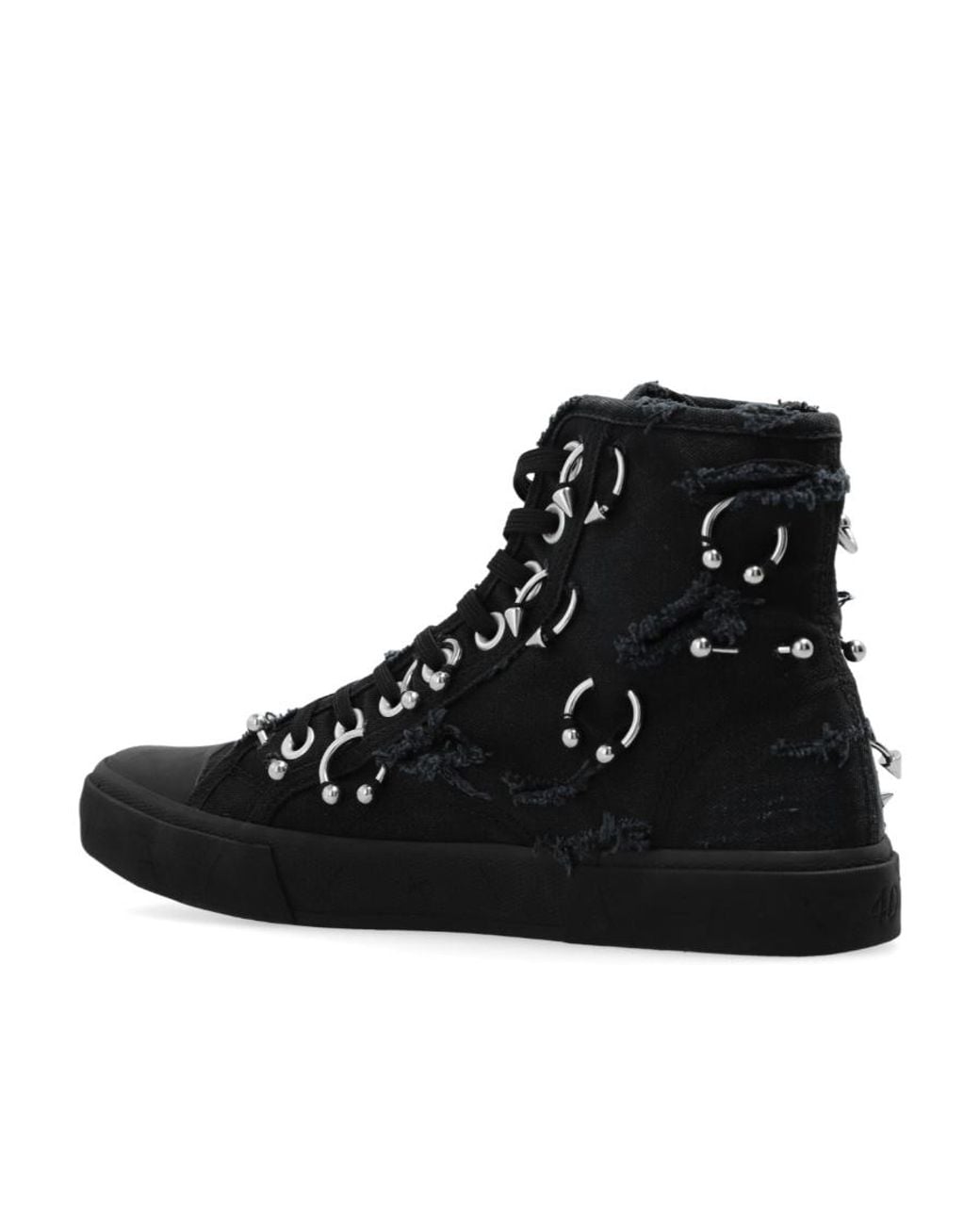 Balenciaga Black Balenciaga Paris High-Top Sneaker