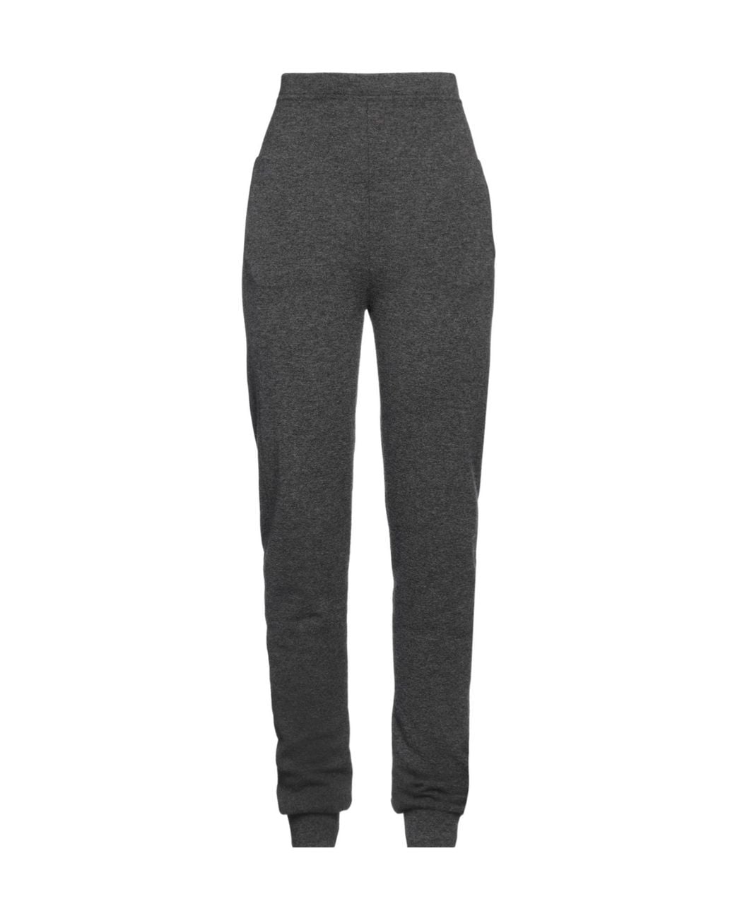 Saint Laurent Gray High-Waisted Cashmere Casual Pants