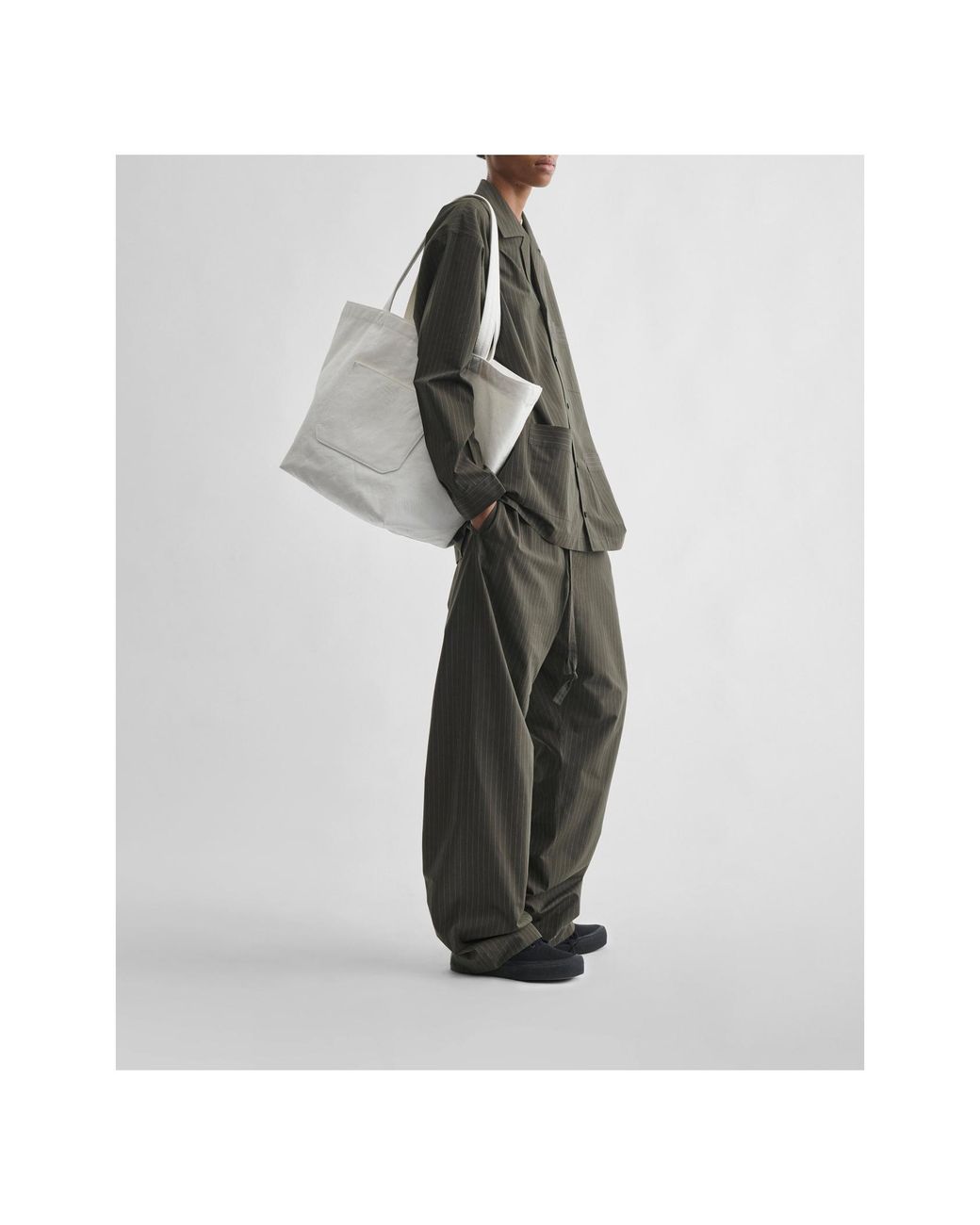 Phoebe Philo White Canvas Tote Bag