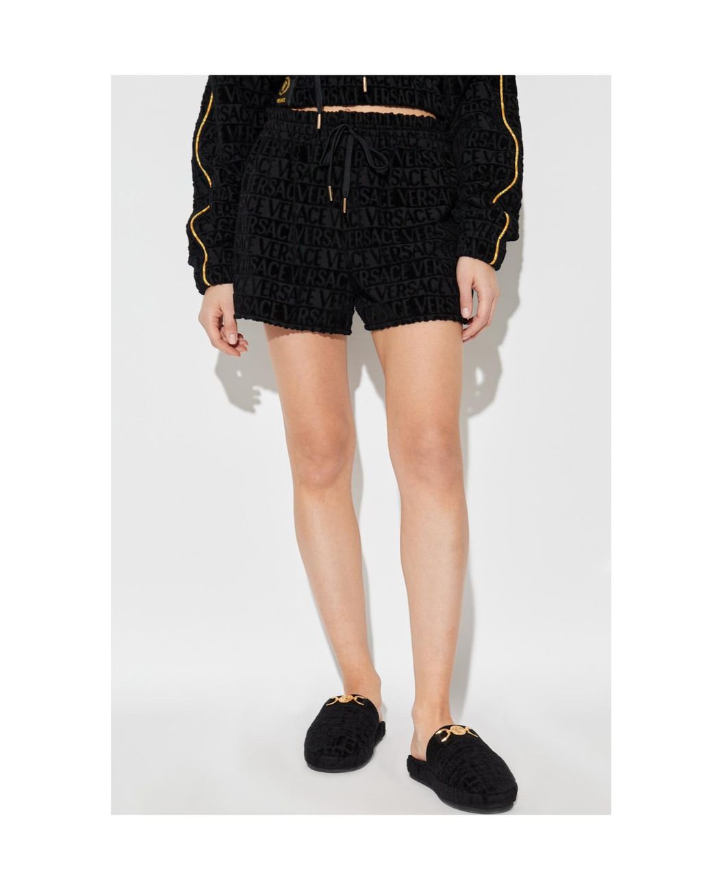 Versace Black I Baroque Shorts