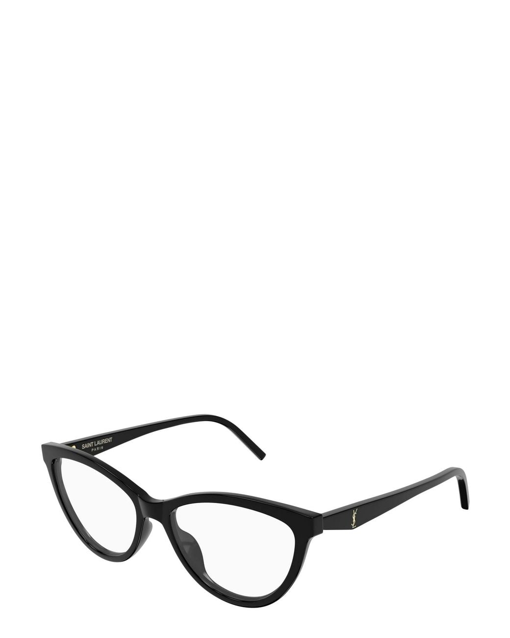 Saint Laurent White Cat-Eye Glasses