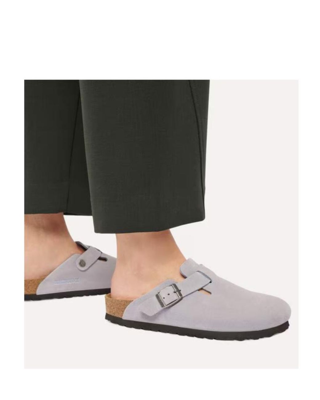 Birkenstock White Boston Buckle-Fastening Sandals for men