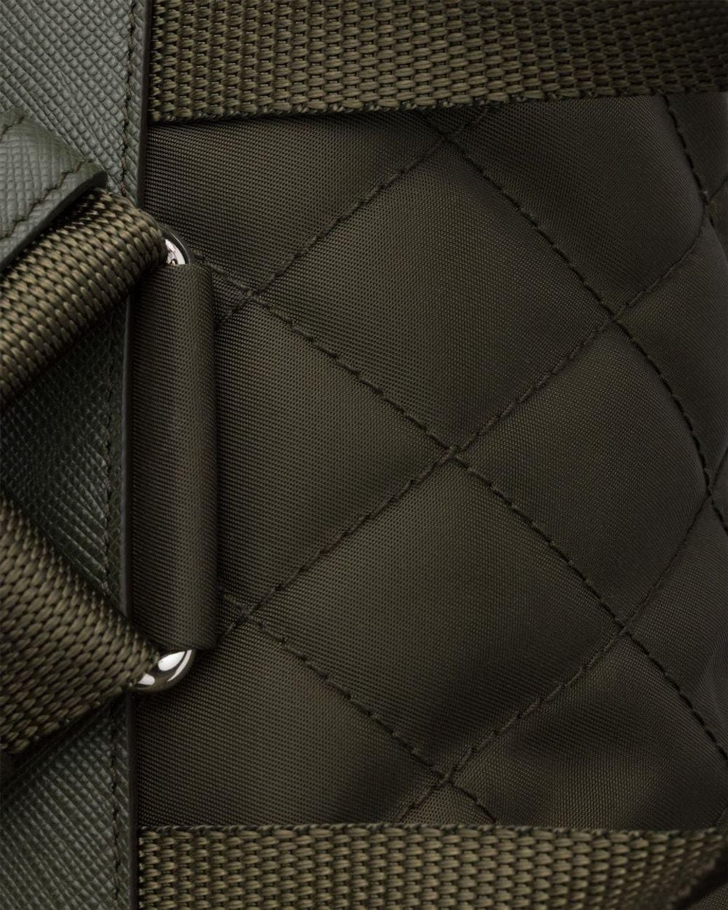 Prada Black Tessuto Quilted Pocket Backpack