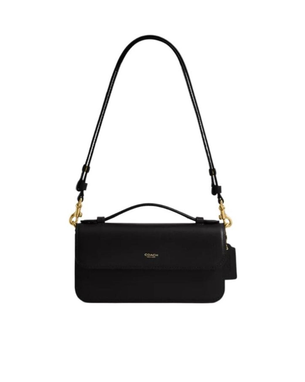 COACH Black Elora Detachable-Strap Top-Handle Tote Bag