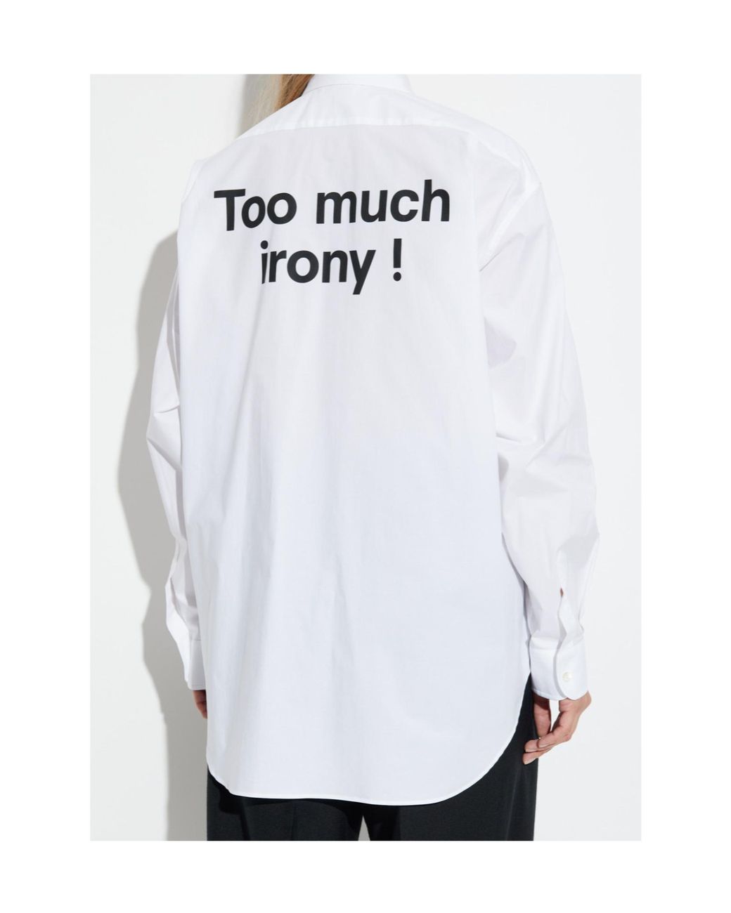 Moschino White Printed Long Sleeved Shirt