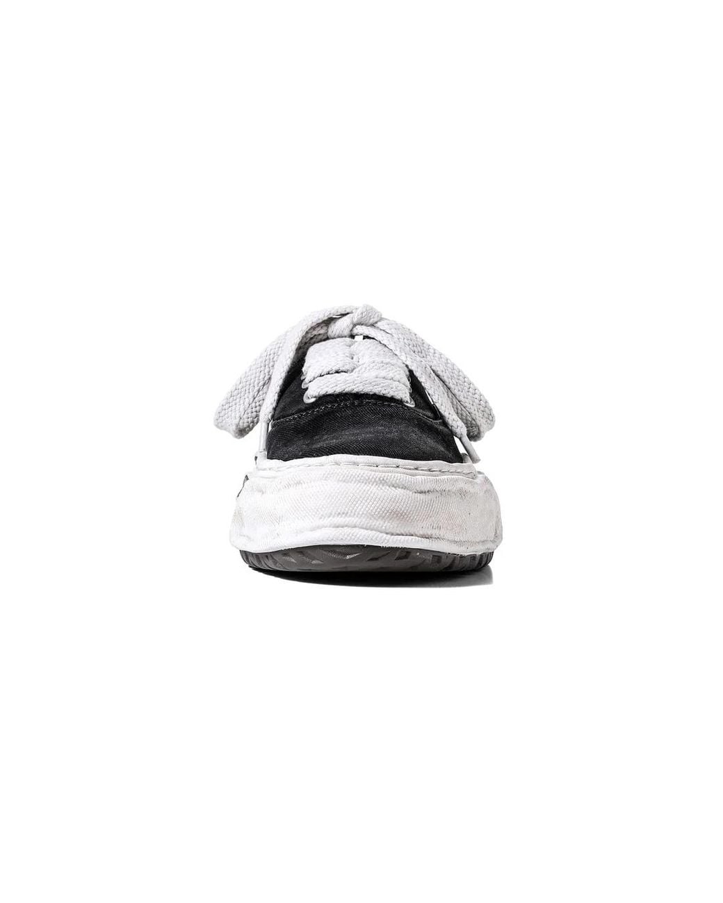 Maison Mihara Yasuhiro Black Graffiti-Sole Low-Top Sneakers for men