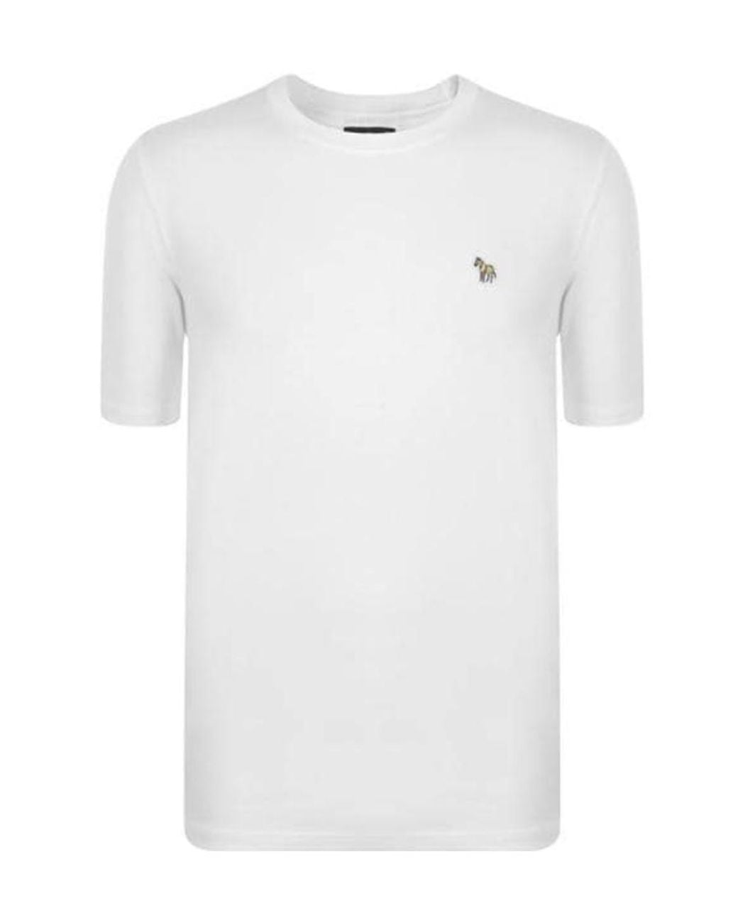 Paul Smith White Crew Neck Short-Sleeve T-Shirt for men
