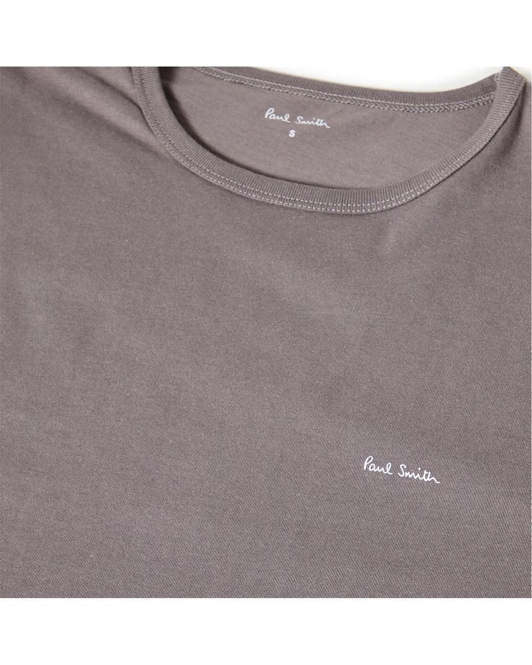 Paul Smith Gray Logo Crew Neck T-Shirt for men