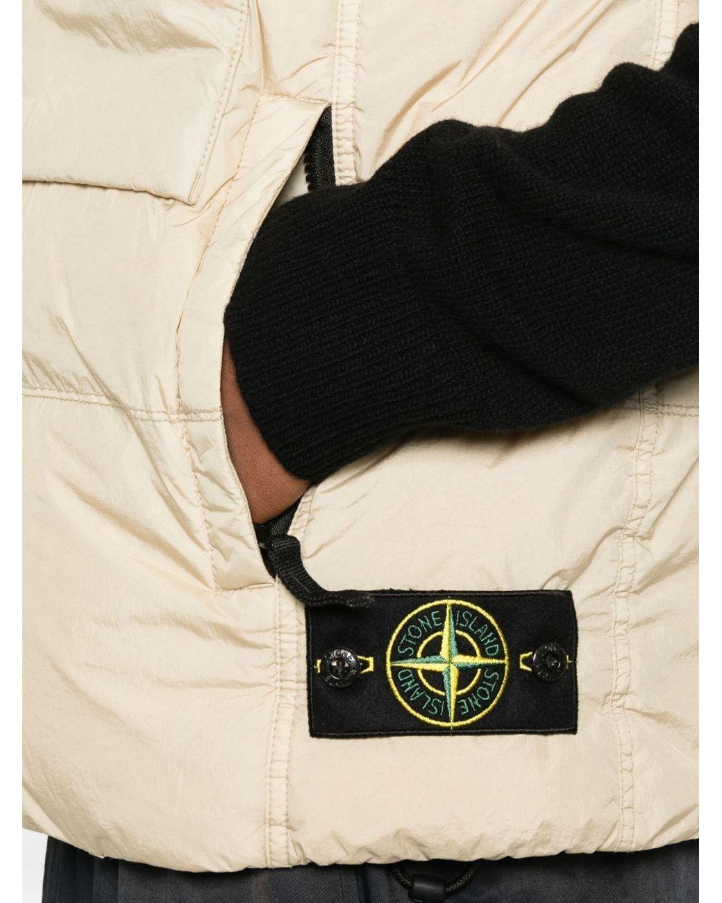 Stone Island Natural Down Vest for men