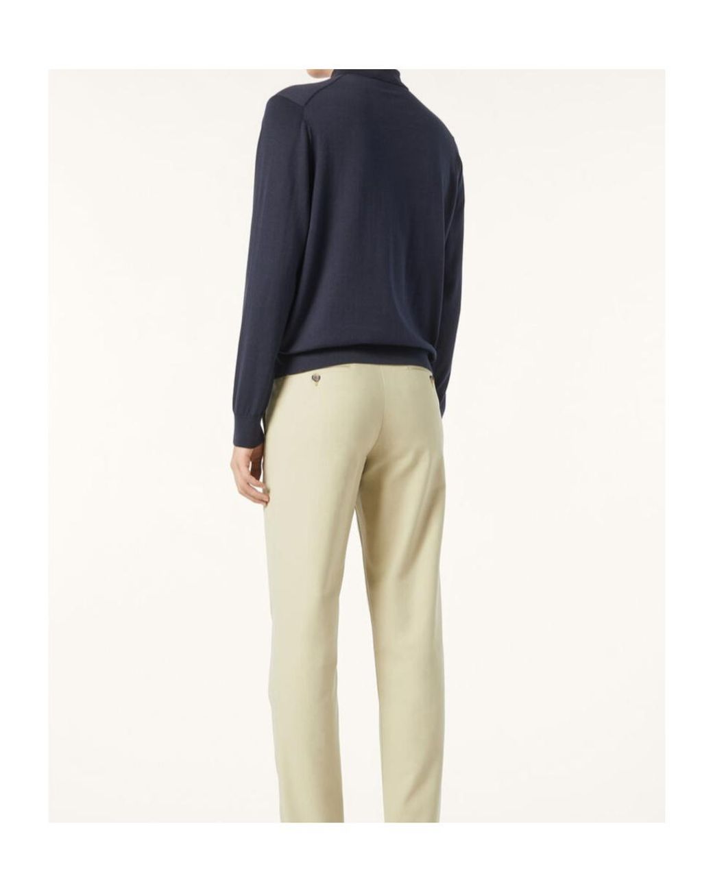 Loro Piana Blue Ice Wish Straight Hem Knitted Polo Shirt for men