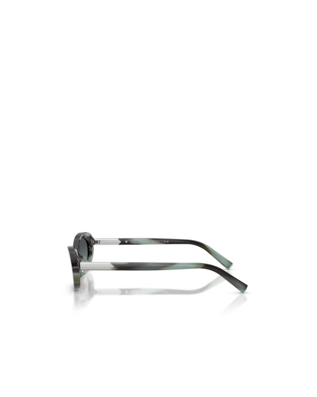 Tiffany & Co White Oval Frame Sunglasses