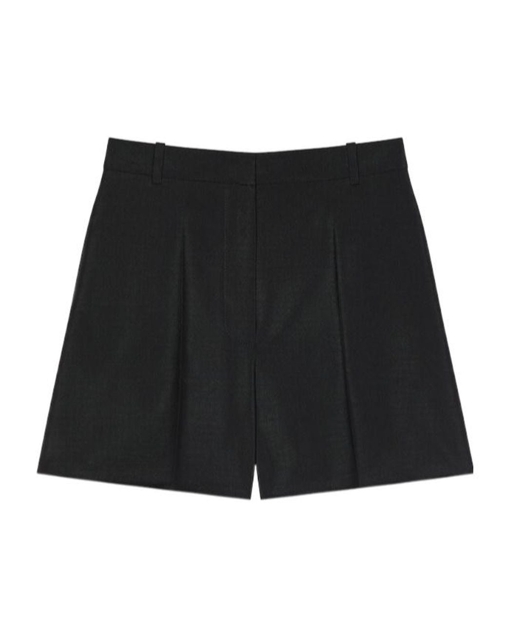 Givenchy Black Pleat Detailed Shorts