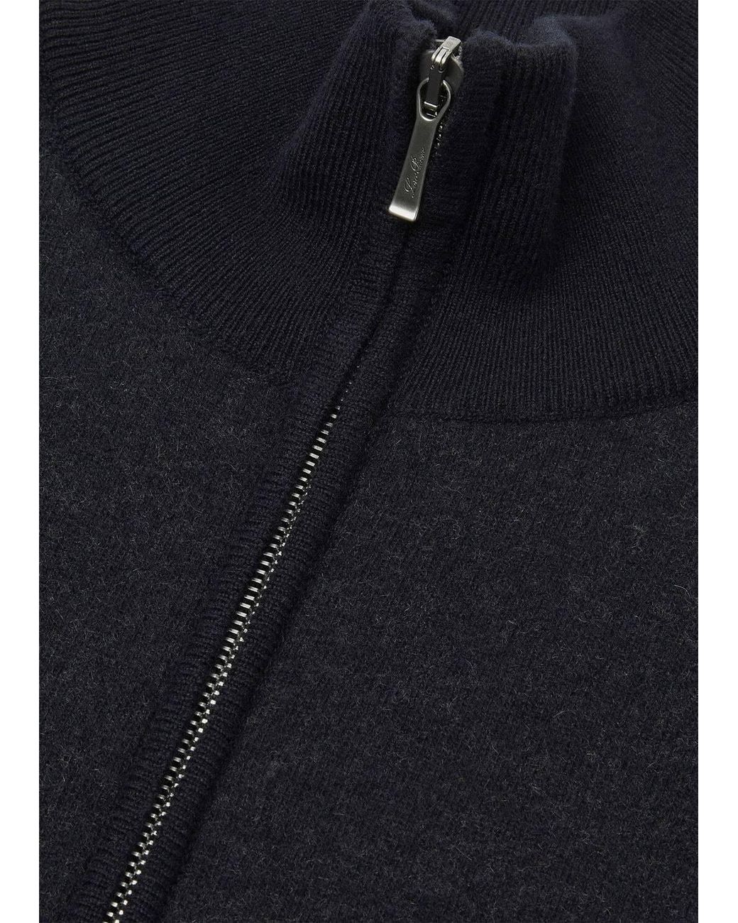 Loro Piana Blue Rio Bodro High-Neck Zip Bomber