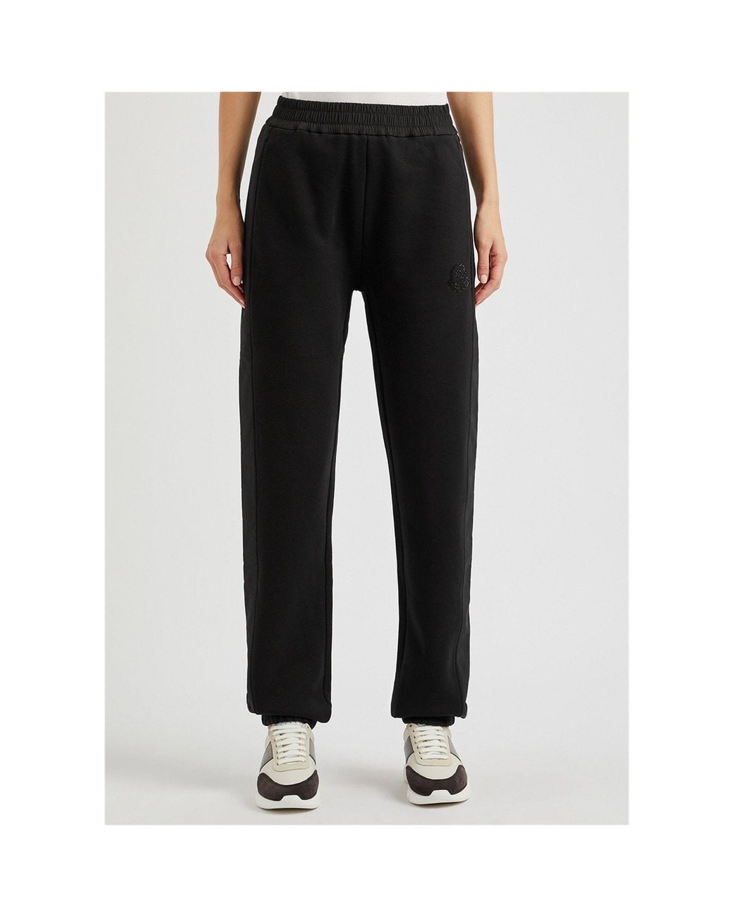 Moncler Black Elastic-Waisted Tapered Sweatpants