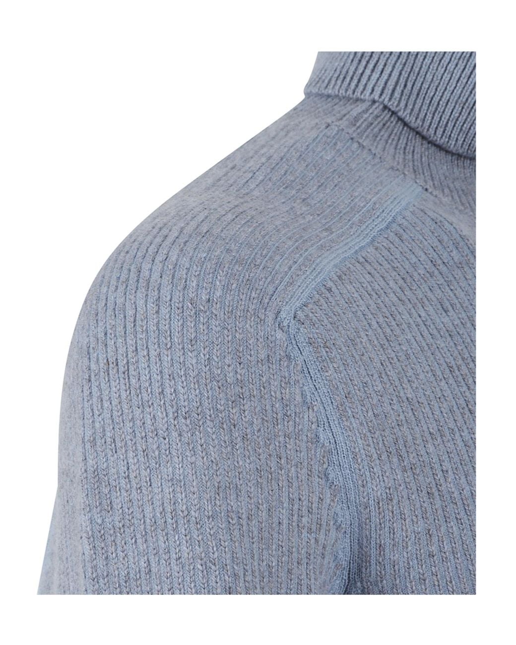Zegna Blue Turtleneck Sweater for men