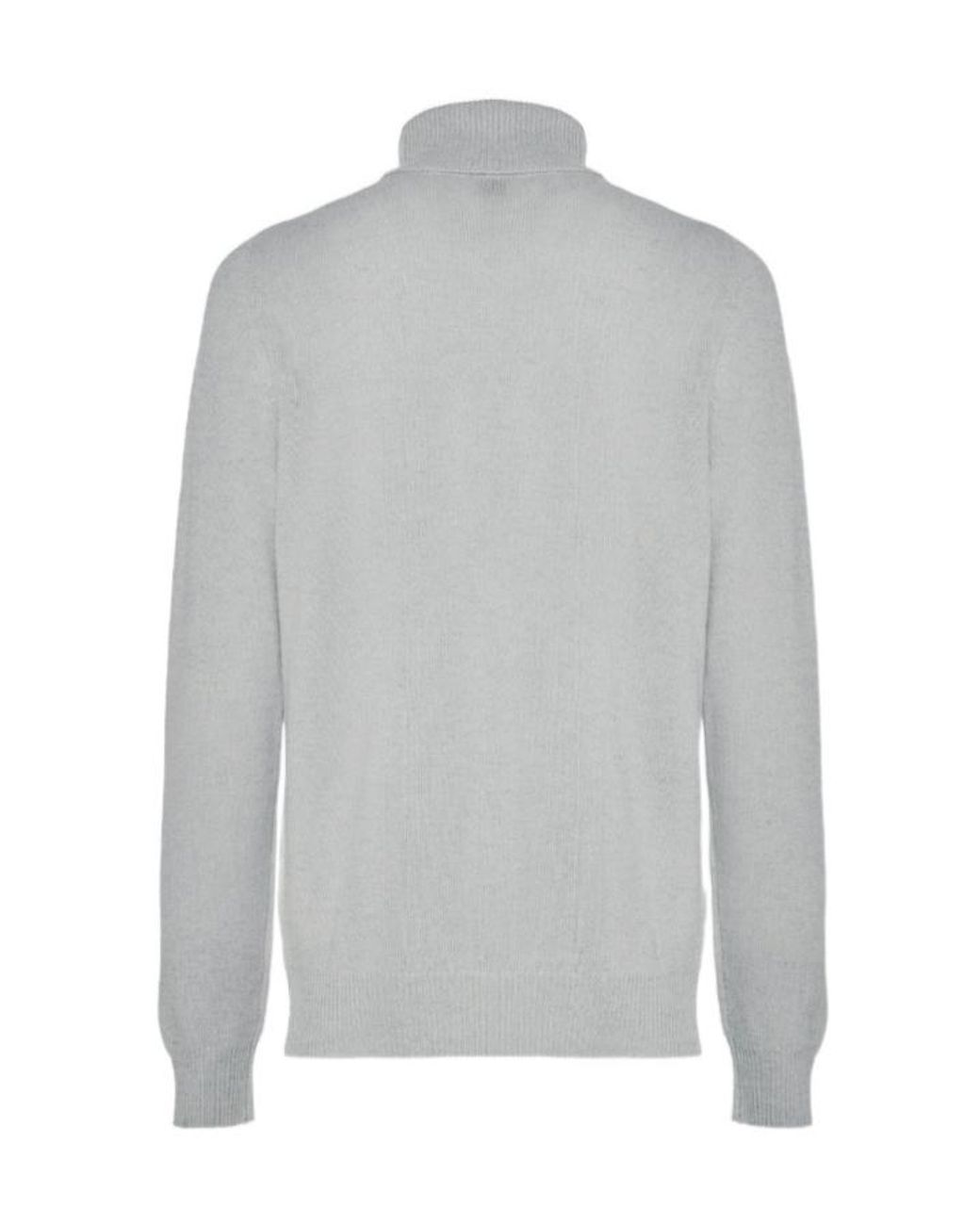 Malo Gray Turtleneck Straight Hem Jumper for men