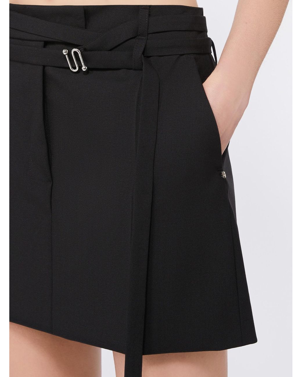 Sportmax Black Fify Mini Skirt