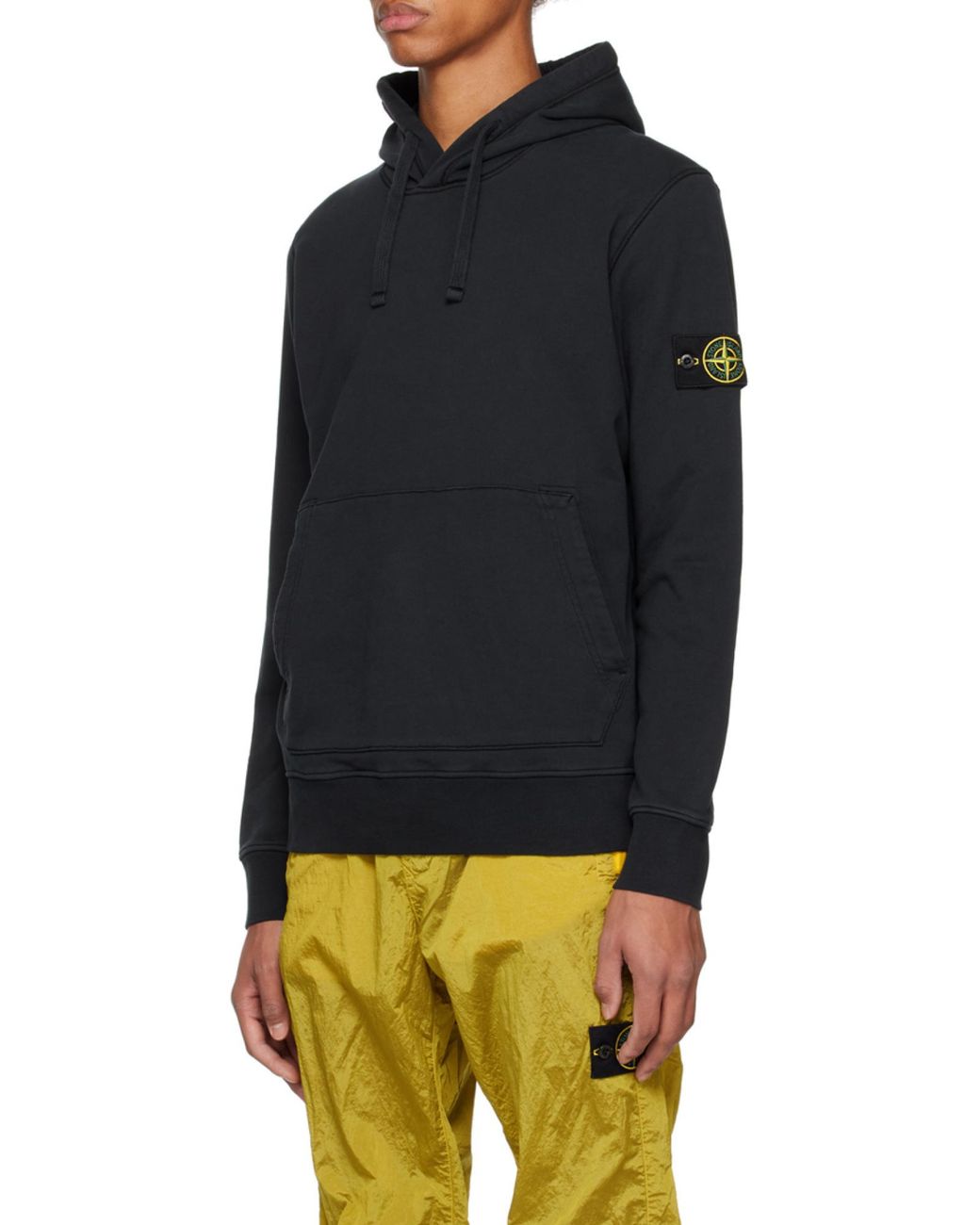 Stone Island Blue Hooded Sweater for men