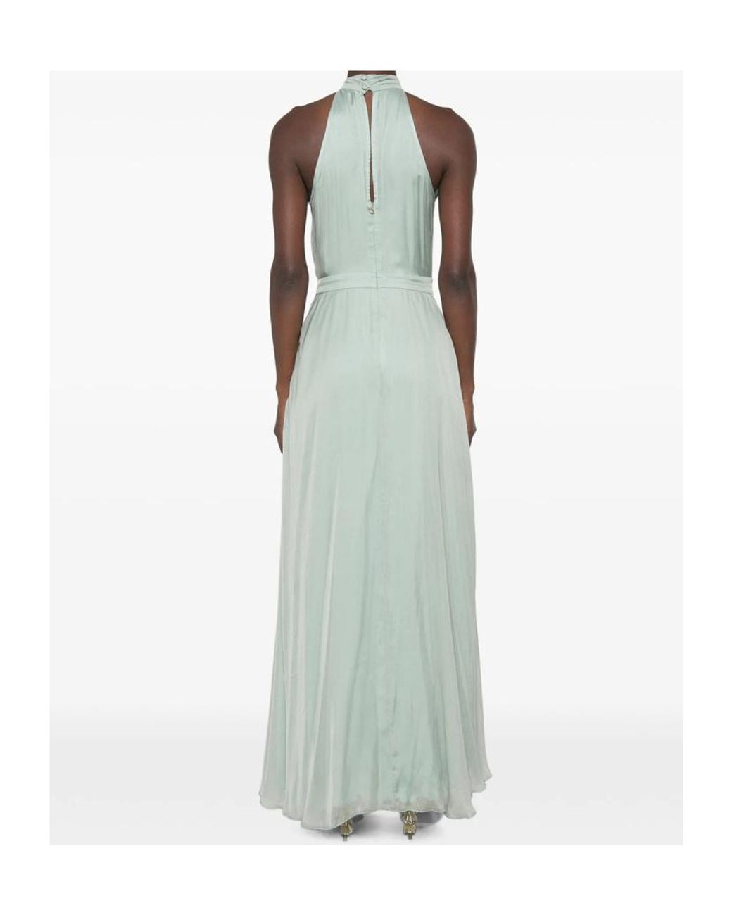 Raquel Diniz Green Sleeveless Dress