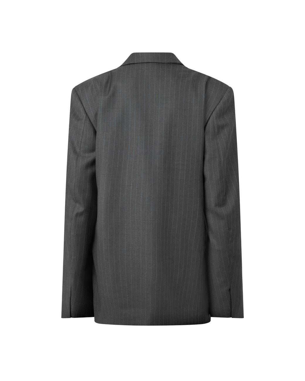Gucci Black Single-Breasted Pinstripe Blazer