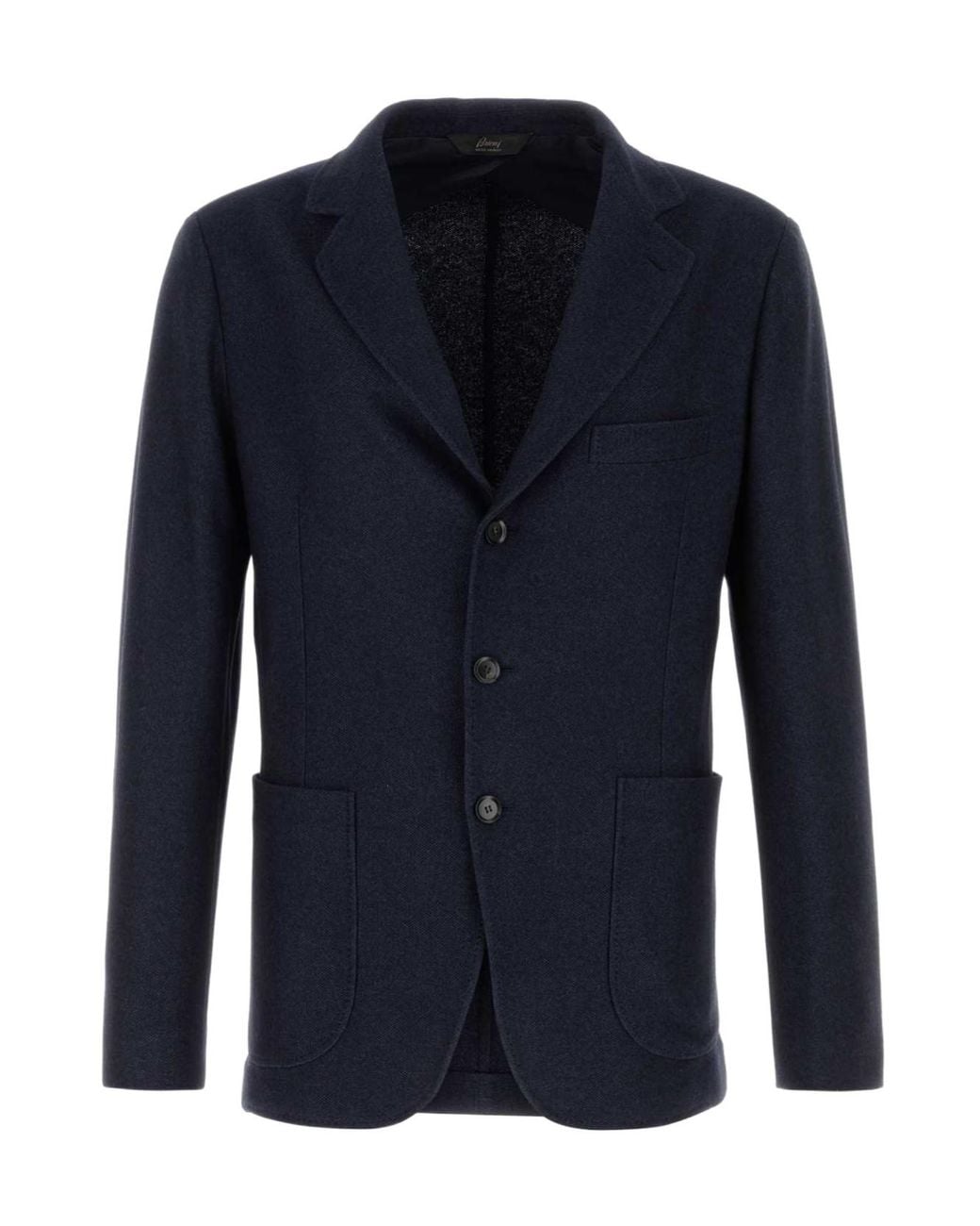 Brioni Blue Long-Sleeved Suit Jacket for men