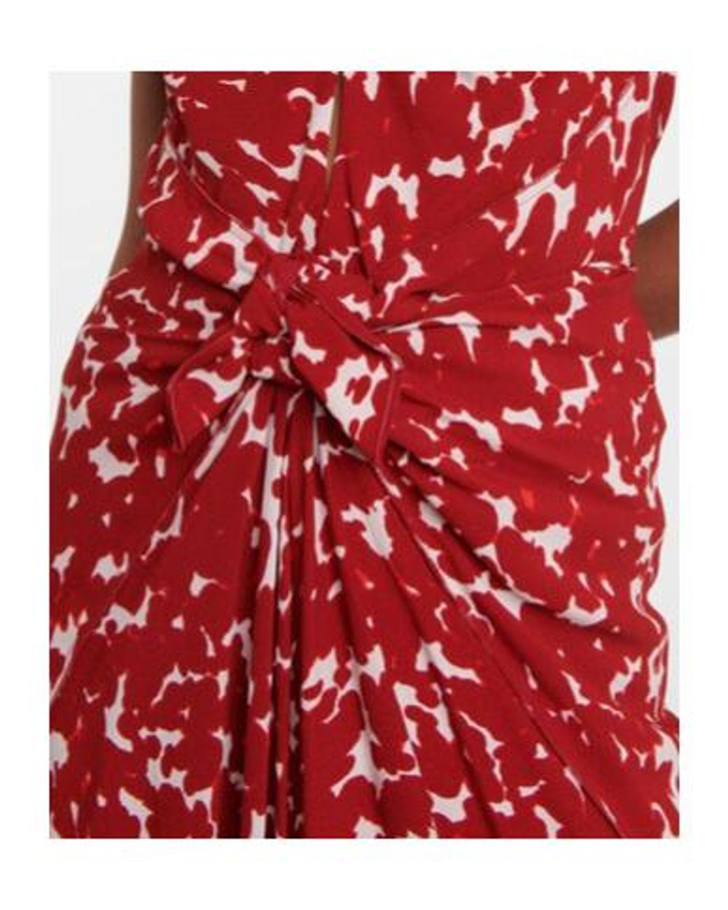 Altuzarra Red Kalliope Crepe Midi Skirt