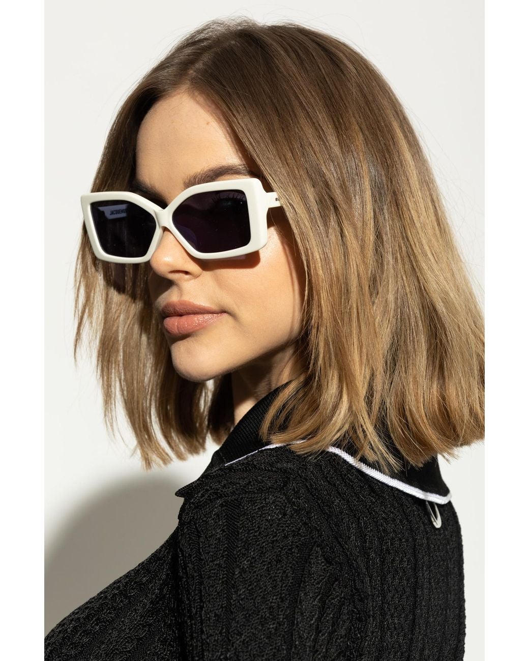 Jacquemus Blue Logo Sunglasses for men