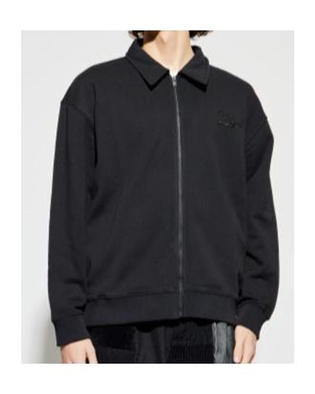 Zadig & Voltaire Black Moyaz Logo Embroidered Jacket for men