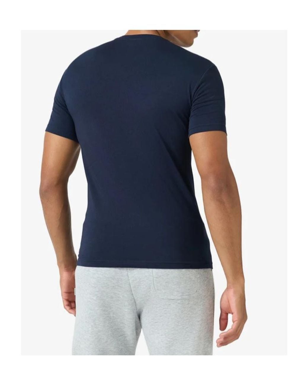 Emporio Armani Blue Short-Sleeved T-Shirt for men