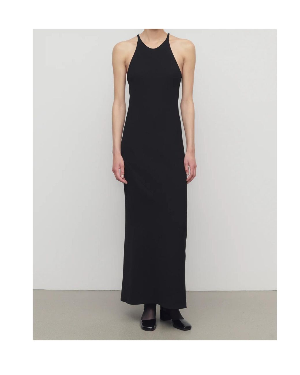 The Row Black Johanne Silk Dress