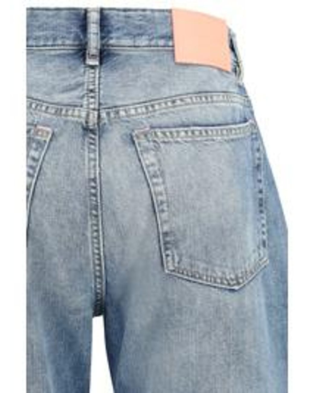 Acne Blue Relaxed Straight-Leg Jeans