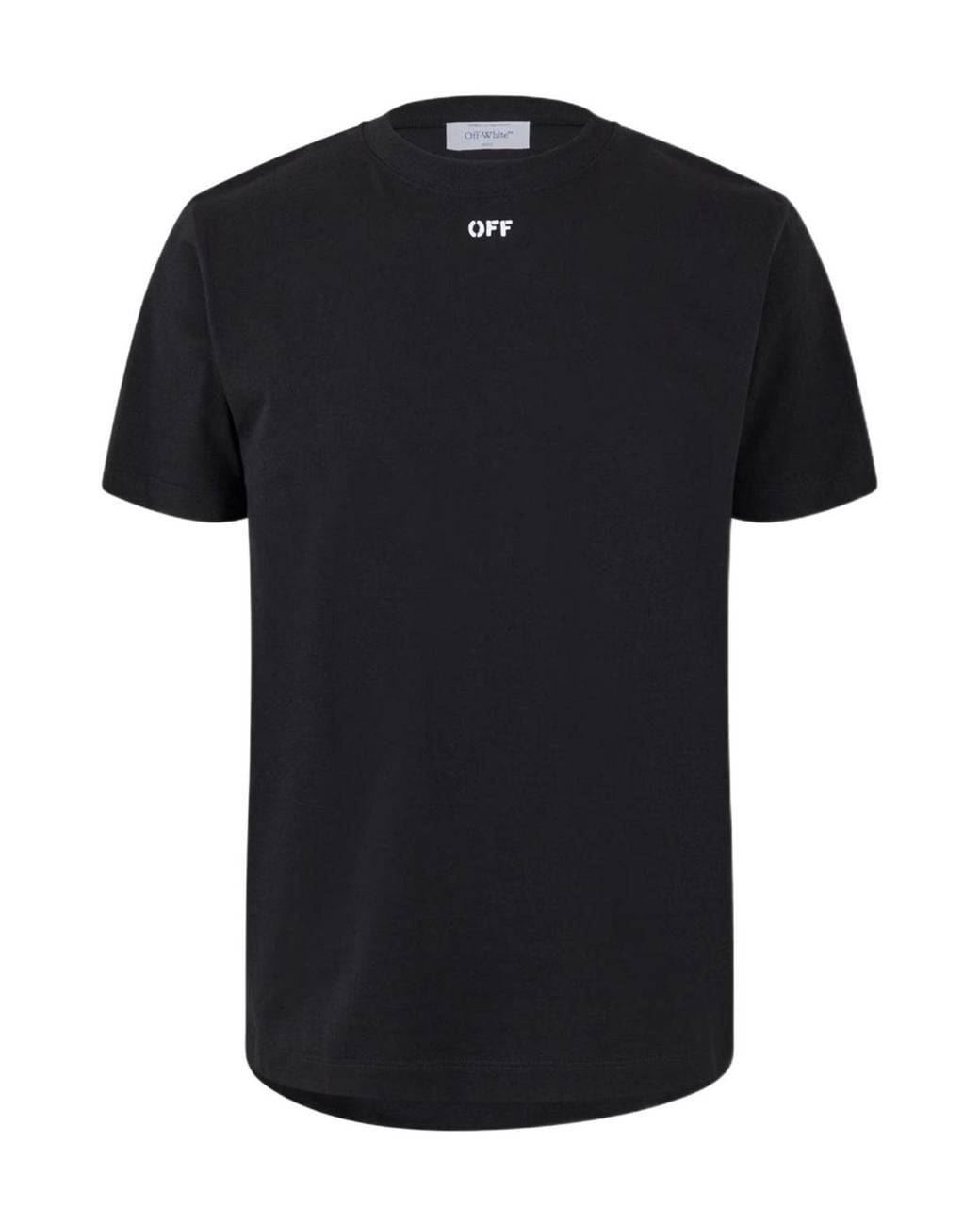 Off-White c/o Virgil Abloh Black Logo Crew Neck T-Shirt for men