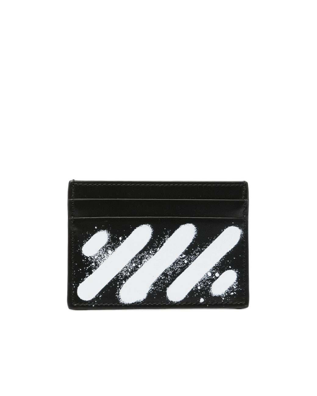 Off-White c/o Virgil Abloh Black Logo Printed Card Holder for men