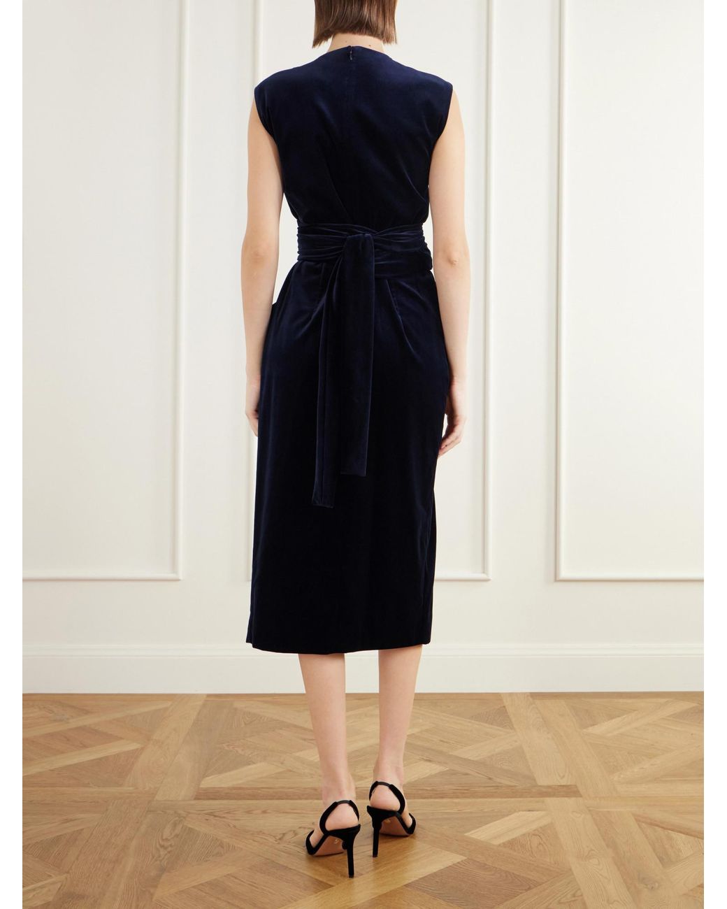 Altuzarra Blue Velvet Midi Dress