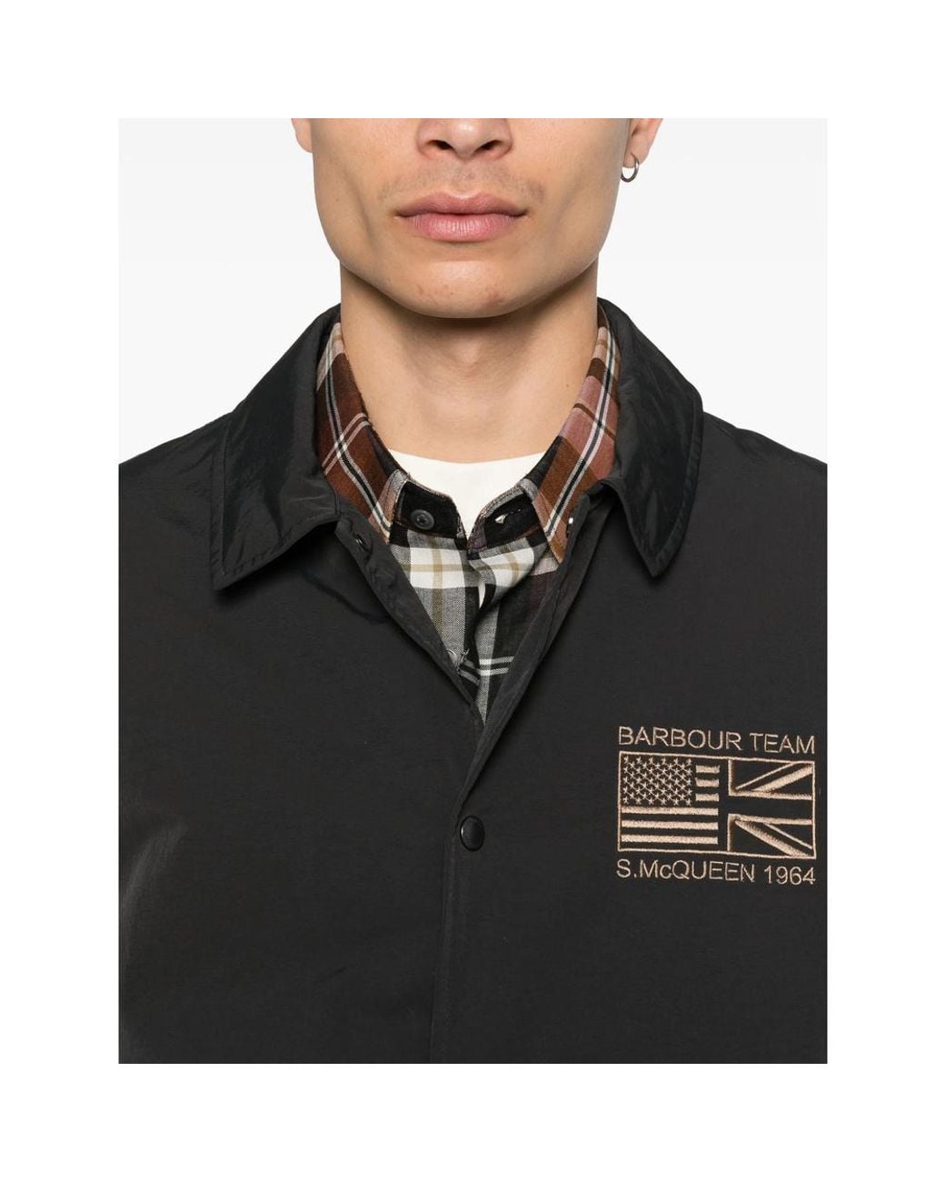 Barbour Black Coach Casual Jacket for men