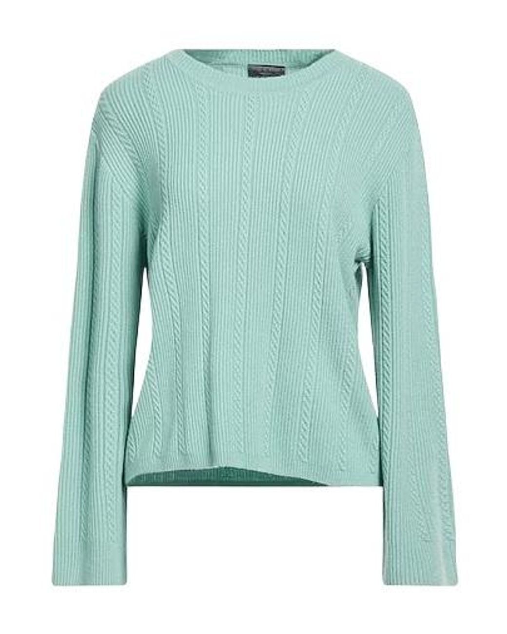 Rag & Bone Green Solid Cashmere Knit Sweater