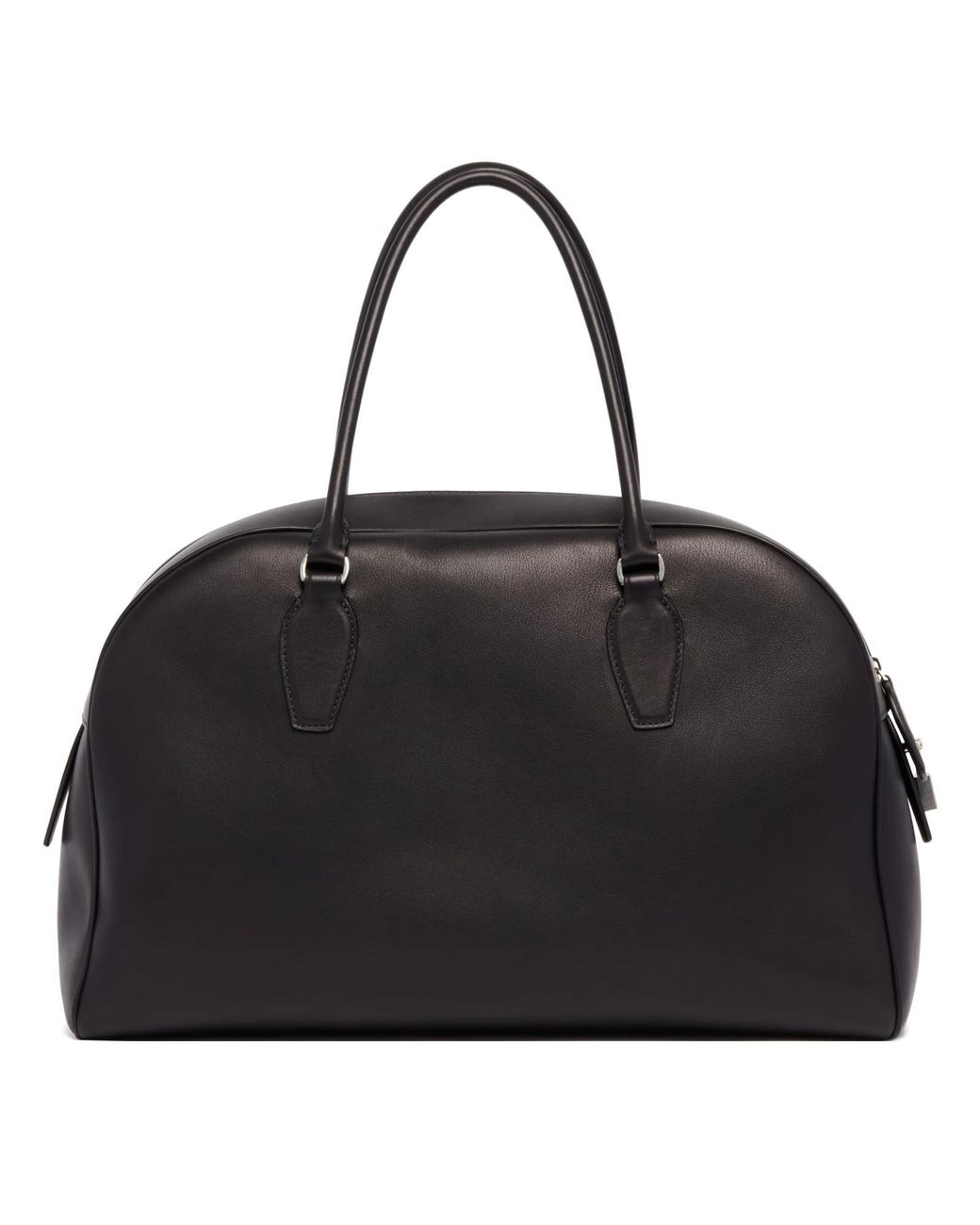 The Row Black India 15.17 Leather Tote Bag
