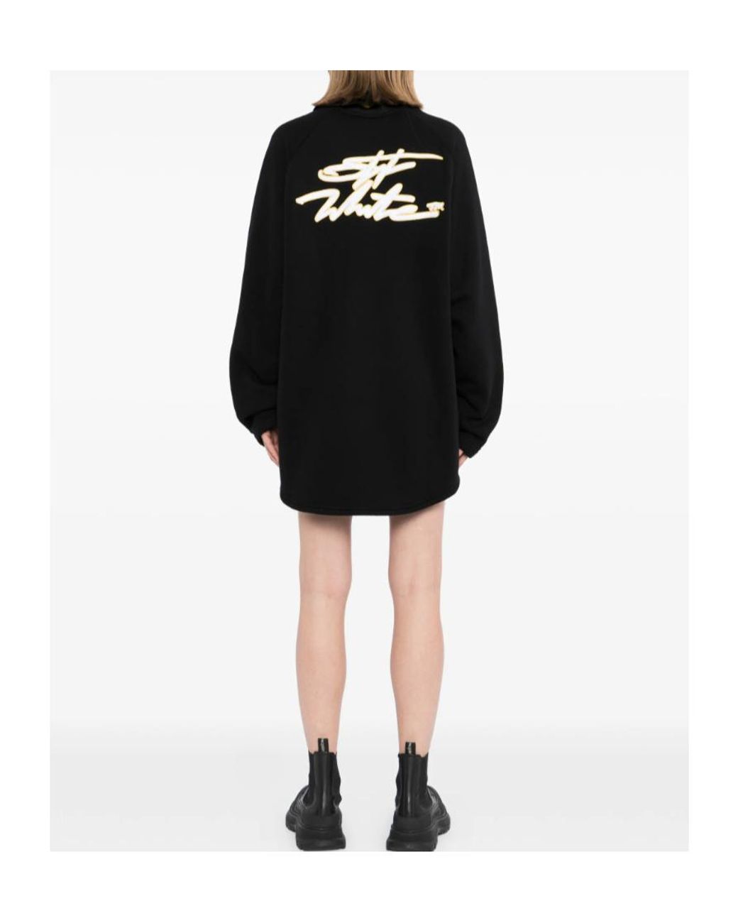 Off-White c/o Virgil Abloh Black Sporty Polo Sweatdress