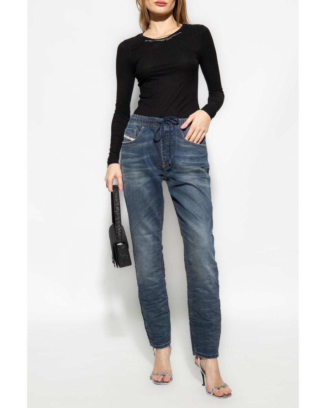 DIESEL Blue 2031 D-Krailey Tapered Leg Drawstring Jeans