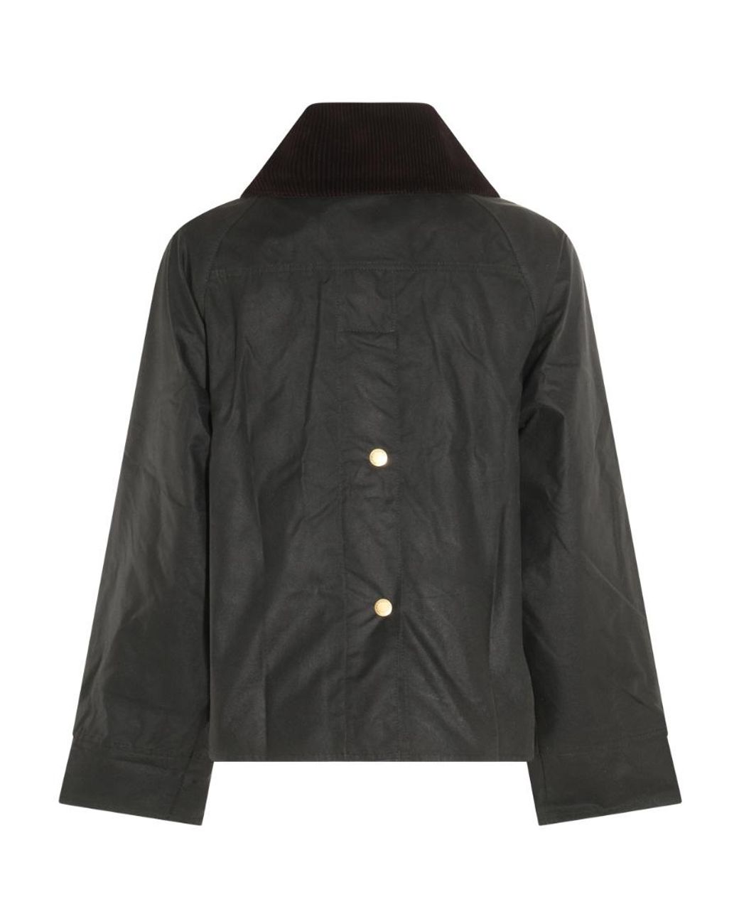 Barbour Black Catton Wax-Coated Jacket