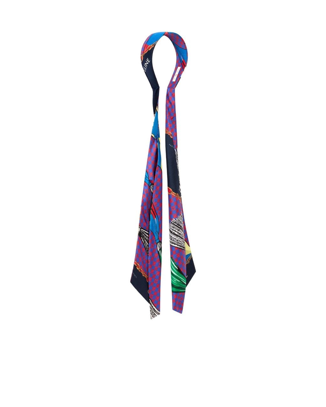 Céline White Foulard Headband