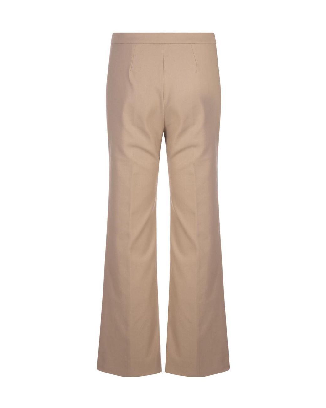 Max Mara Natural 'S High Waist Straight Leg Pants